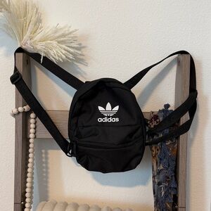 adidas Black Trefoil Mini Sling Bag